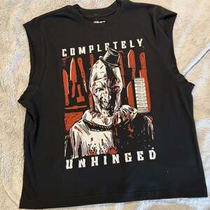 Terrifier Completely Unhinged Art The Clown Muscle Tank Top NEW